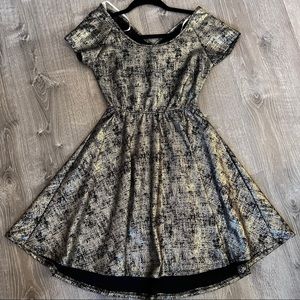 Metallic and black dress. Size small.